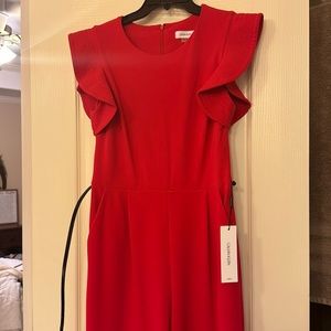 Calvin Klein Red Jumpsuit